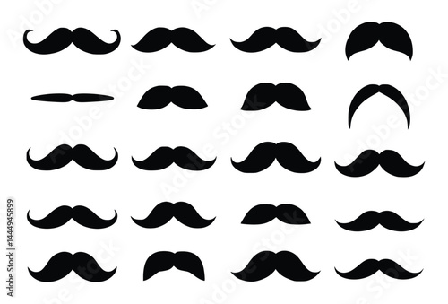 set of mustaches