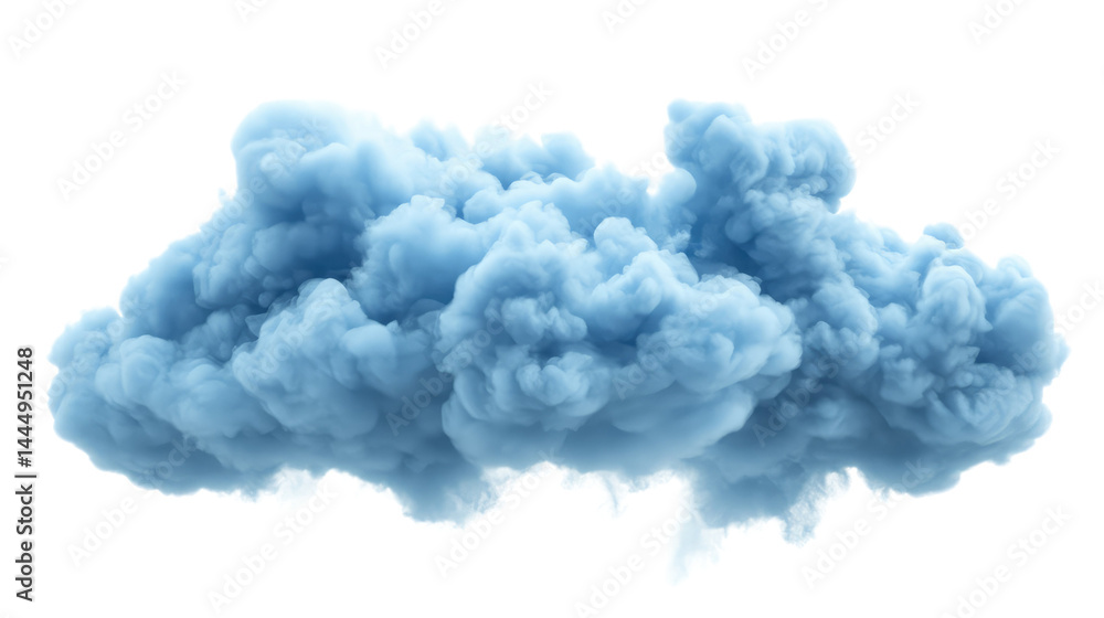 Soft Blue Cloud Texture for Creative Backgrounds, Design Projects, and Artistic Graphics, Ideal for Illustrations and Digital Art with a Dreamy Atmosphere