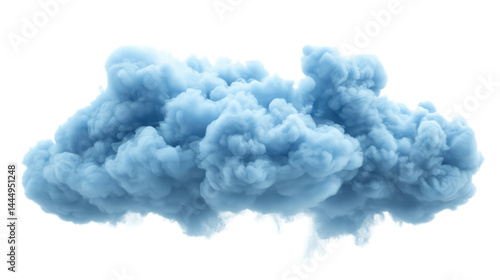 Obraz na płótnie Soft Blue Cloud Texture for Creative Backgrounds, Design Projects, and Artistic Graphics, Ideal for Illustrations and Digital Art with a Dreamy Atmosphere w salonie