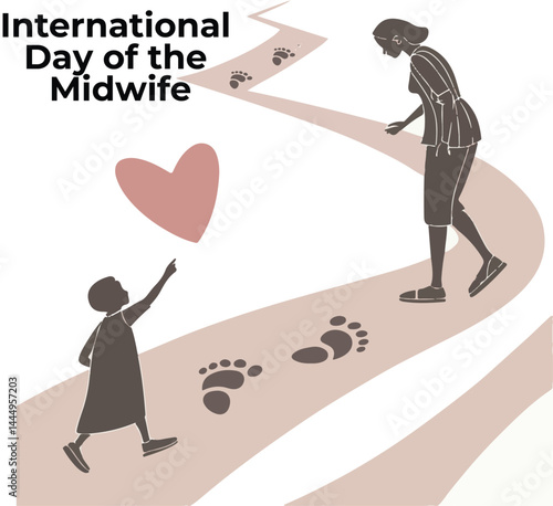 International Day of the Midwife 2025 – Midwife Appreciation Illustration, Healthcare Workers Vector, Mother and Baby Graphic, Midwifery Celebration Banner, Global Health Campaign, May 5 Event 