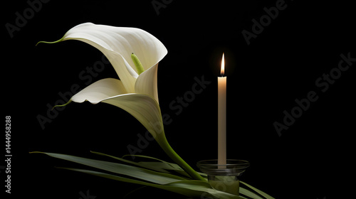 white calla lilies