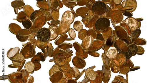 Flight of Gold Coins