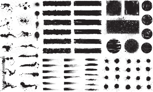 Vector grunge design element bundle