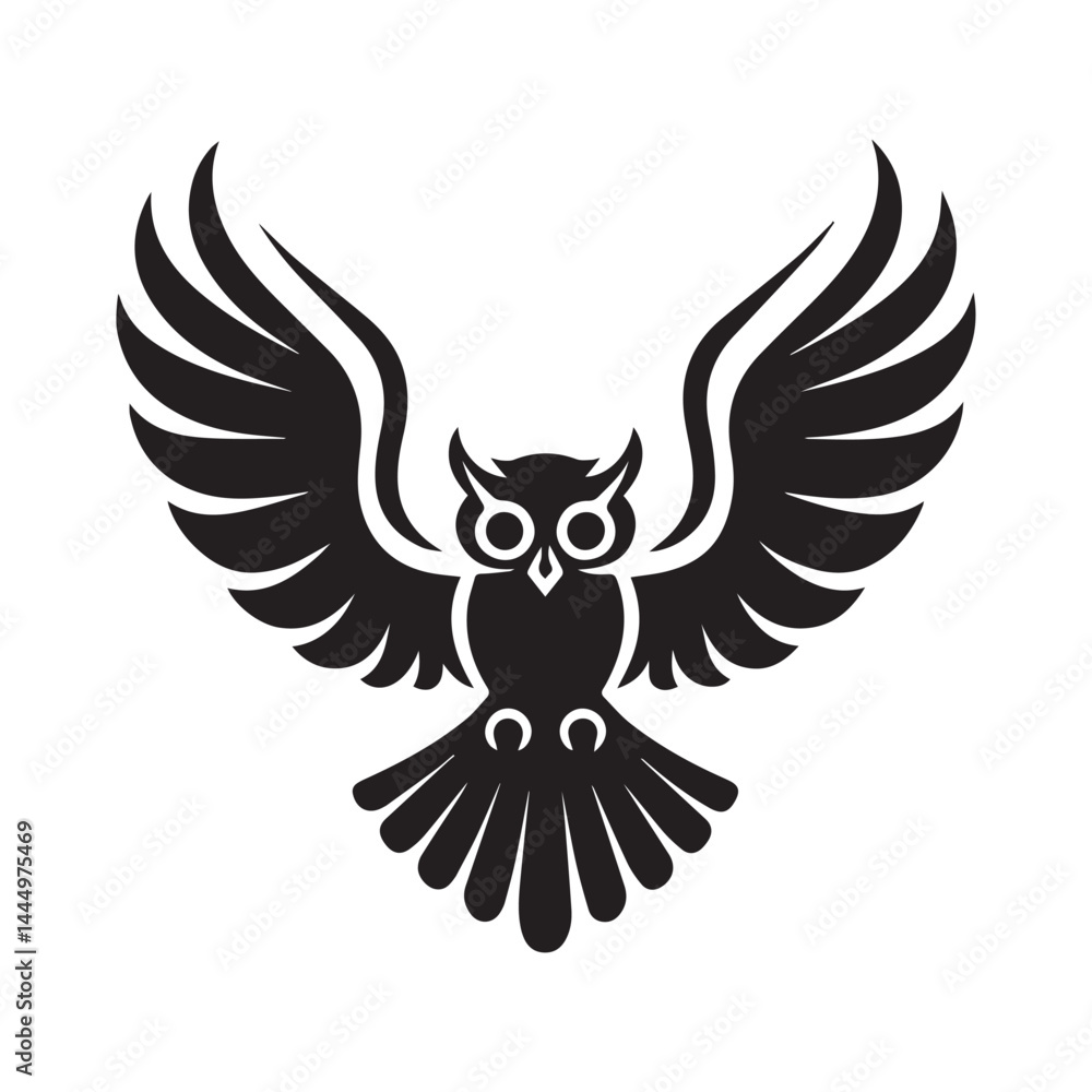 Obraz premium eagle owl vector illustration
