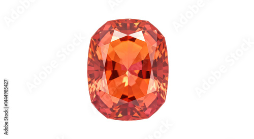 Isolated Orange Gemstone