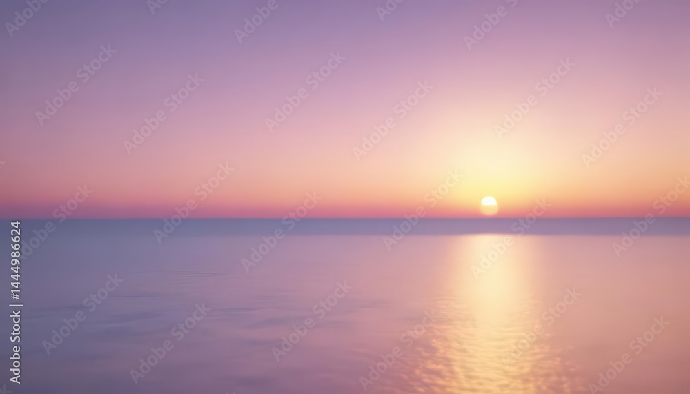 Obraz premium Blurred pink, blue, and yellow ombre, resembling a fluffy sunset, texture, light, sky
