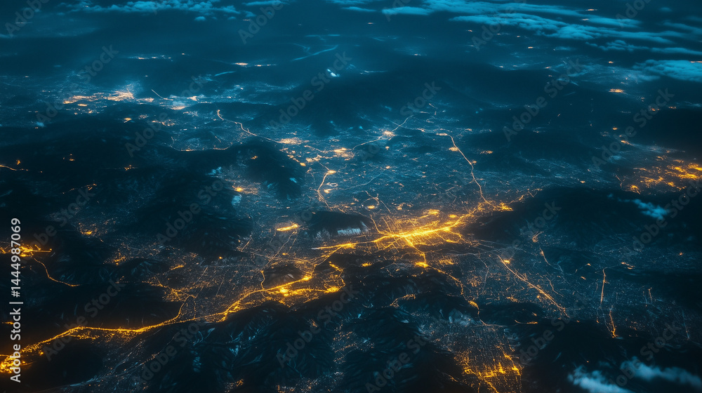 Fototapeta premium This image represents near space photography taken at 20km above ground level.