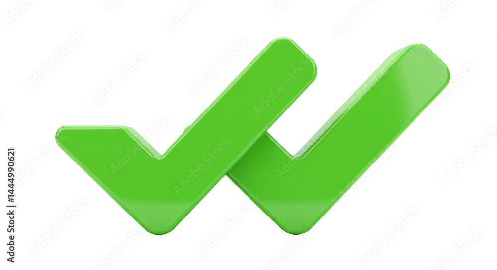 Isolated Green Check Marks Isolated Green Check Marks