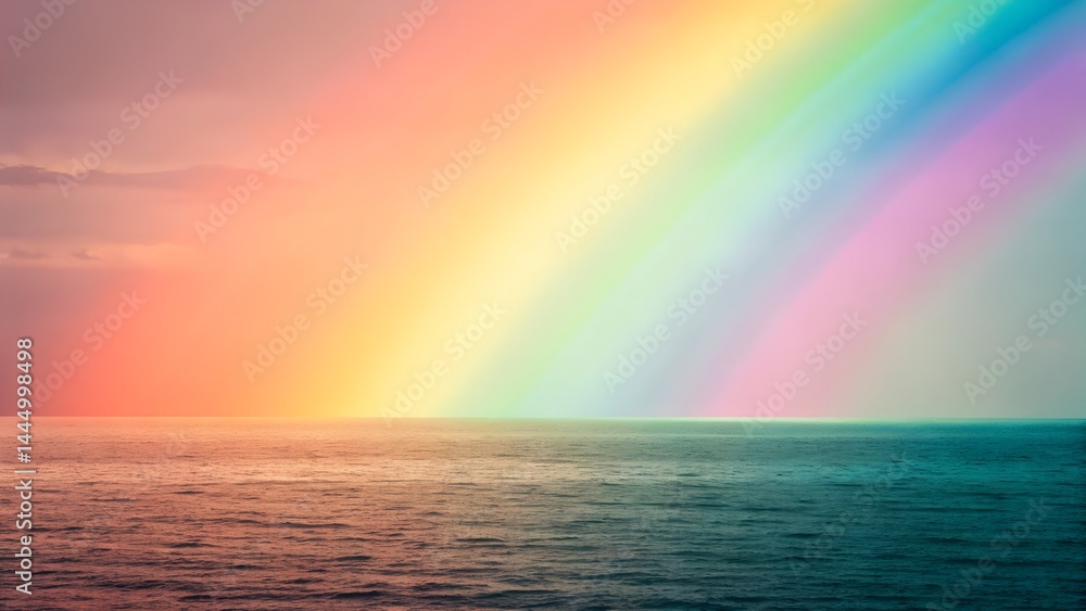 rainbow over the sea rainbow over the sea