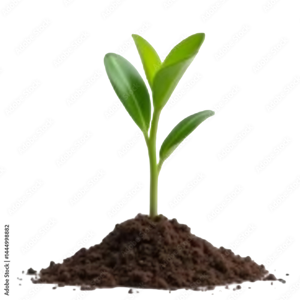 young plant growing from soil young plant growing from soil