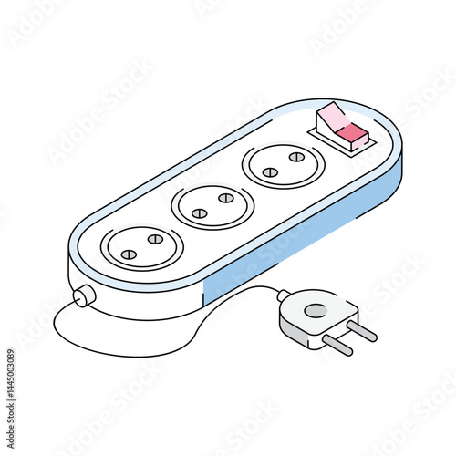 Download our isometric icon of power extension
