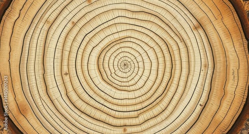 Wallpaper Mural Concentric Tree Rings Pattern, Natural Wood Texture Detail, Close Up of Tree Trunk Cross-Section Torontodigital.ca