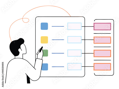 Workflow Management – Businessman Completing a Checklist Representing Productivity, Tasks, and Business Organization
