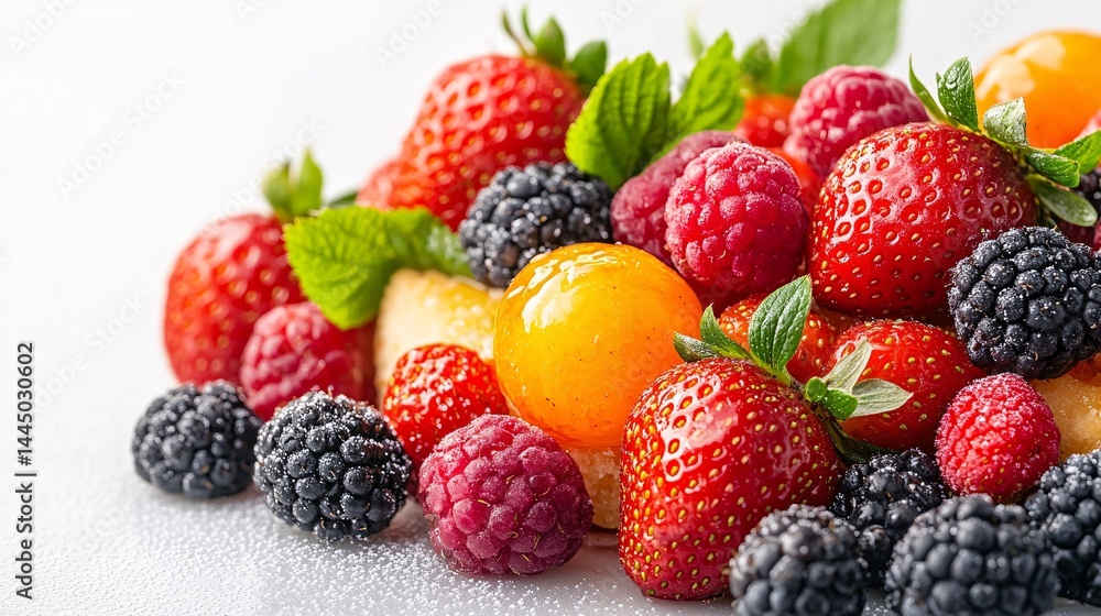 strawberry shortcake with fresh fruits Photography white back background strawberry shortcake with fresh fruits Photography white back background