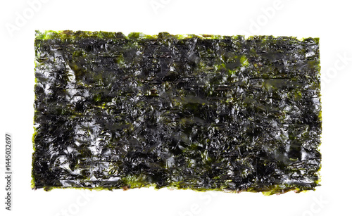 Tasty nori seaweed isolated on a white background. 