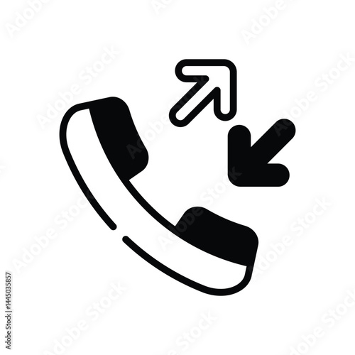 Phone Call Icon vector stock illustration