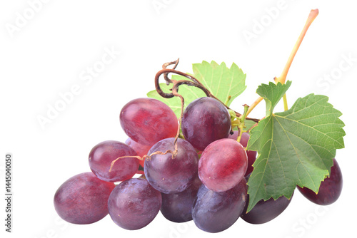 Red grape isolated on white background