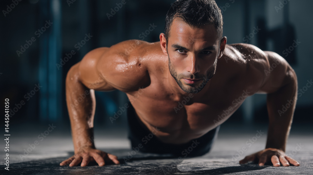 A detailed illustration of muscular man exercising with intense expression, ideal for creative, commercial, or editorial purposes. A detailed illustration of muscular man exercising with intense expression, ideal for creative, commercial, or editorial purposes.