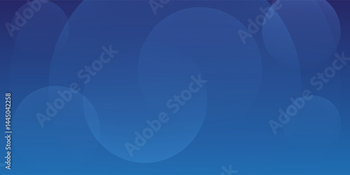 Abstract blue background with circles. Vector illustration