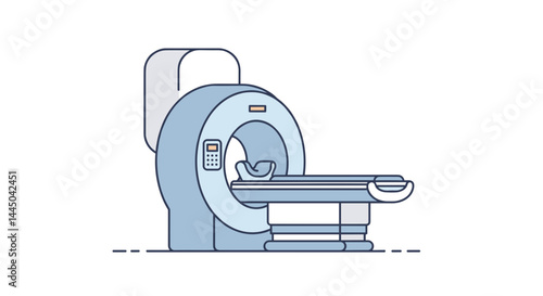 Good icon. MRI machine in medical facility