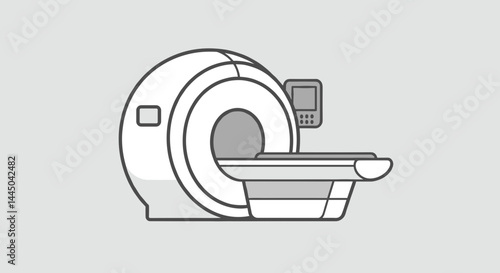 Good icon. MRI machine in a modern healthcare environment