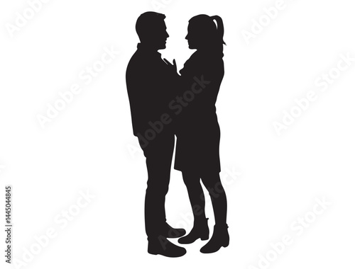 COUPLE ARGUING SILHOUETTE