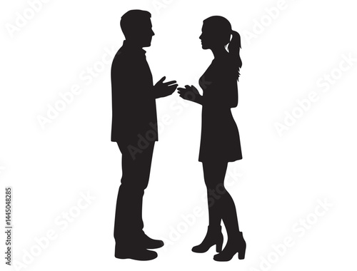 COUPLE ARGUING SILHOUETTE