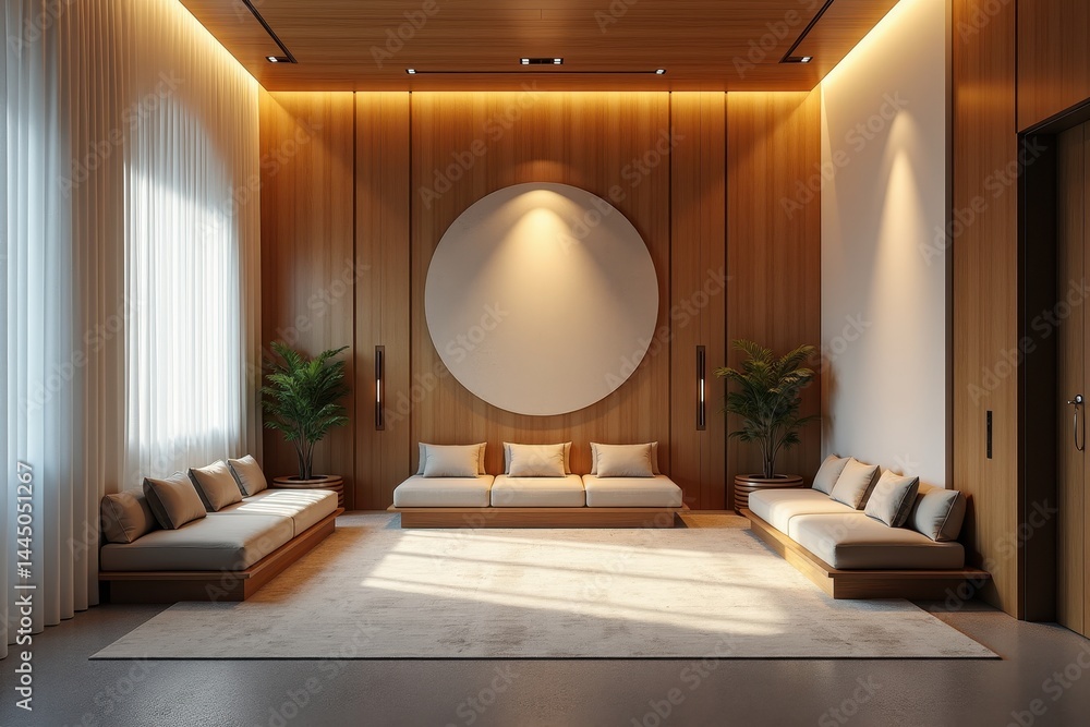 Minimalist modern living room interior design