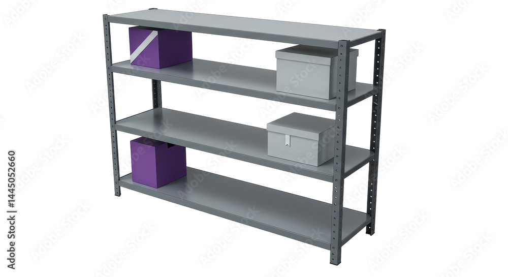 Obraz premium Isolated Shelving Unit