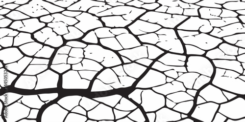 Grey plaster facade house wall with dark cracks.crack ground for abstract background on white backgroundWhite black grey wall, floor with cracks, texture background