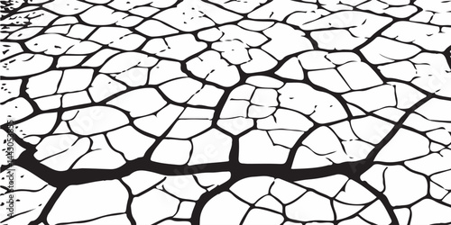 Grey plaster facade house wall with dark cracks.crack ground for abstract background on white backgroundWhite black grey wall, floor with cracks, texture background