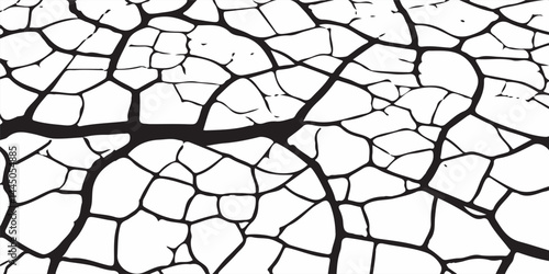Grey plaster facade house wall with dark cracks.crack ground for abstract background on white backgroundWhite black grey wall, floor with cracks, texture background