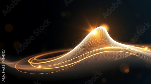 wave visualization audio technology music frequency abstract waveform
