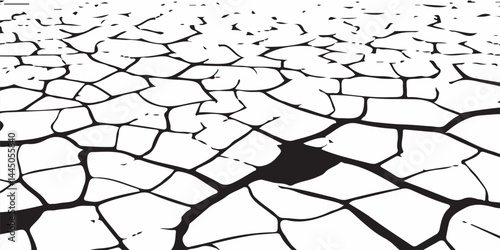 Grey plaster facade house wall with dark cracks.crack ground for abstract background on white backgroundWhite black grey wall, floor with cracks, texture background