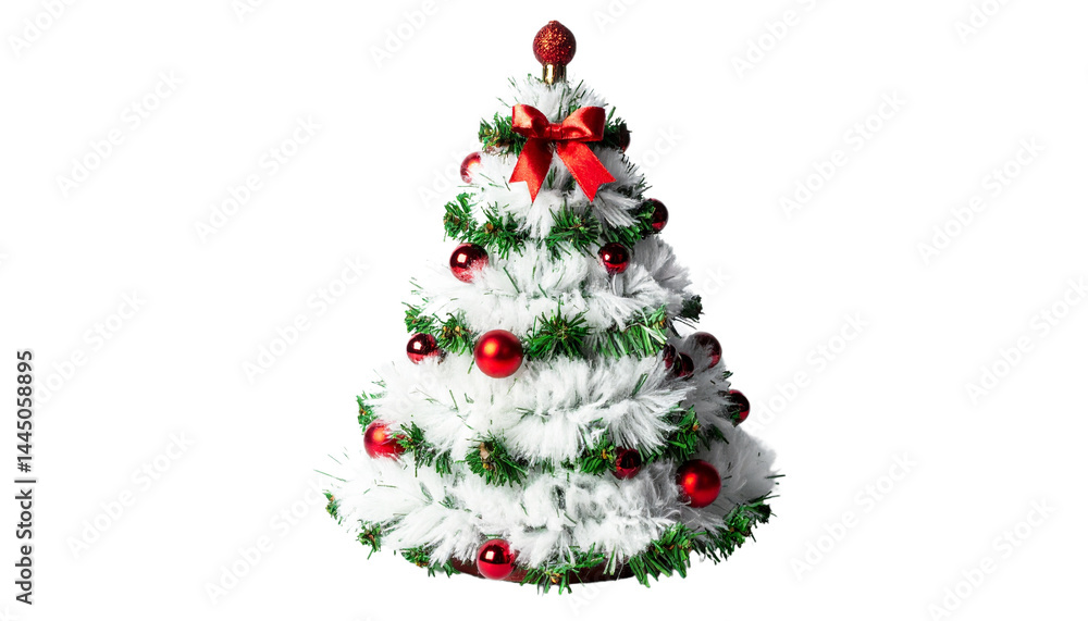 a Christmas tree made with fluffy material isolated on transparent background a Christmas tree made with fluffy material isolated on transparent background