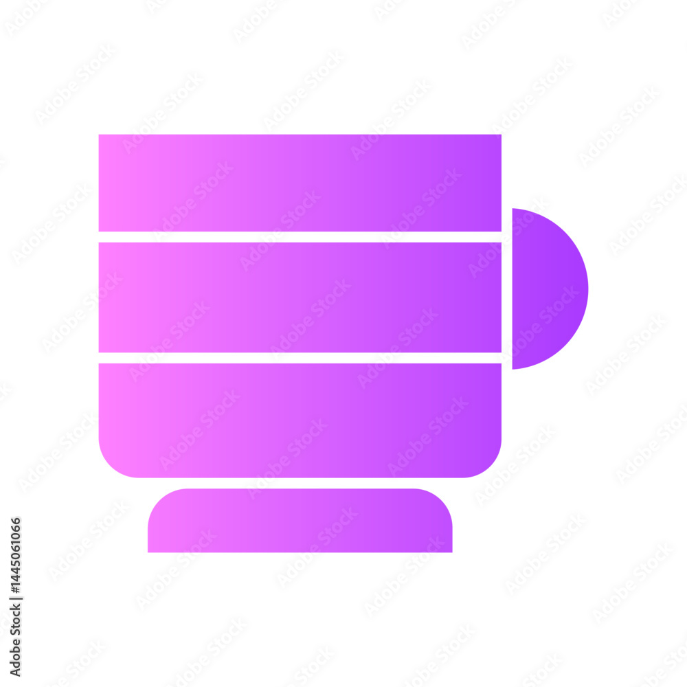 Fototapeta premium coffee gradient icon