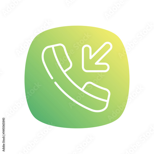 Incoming Call Icon vector stock illustration