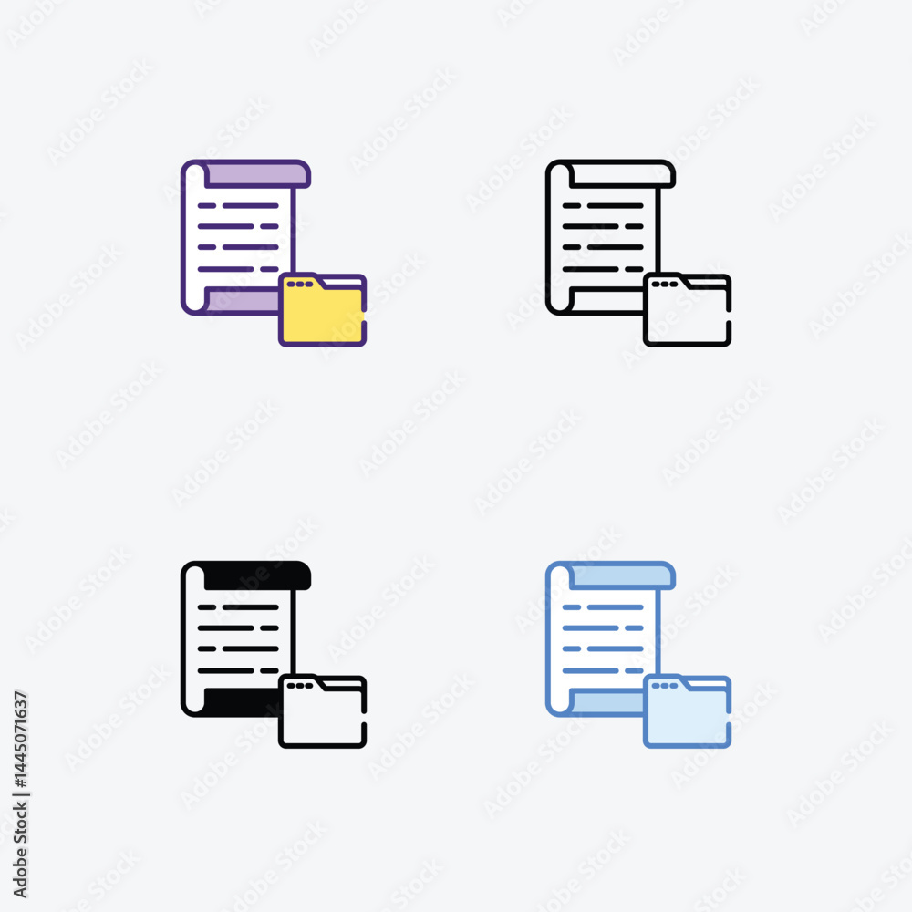 Folder Icon vector stock illustration Folder Icon vector stock illustration