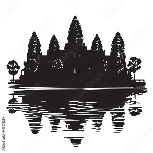 silhouette of a city