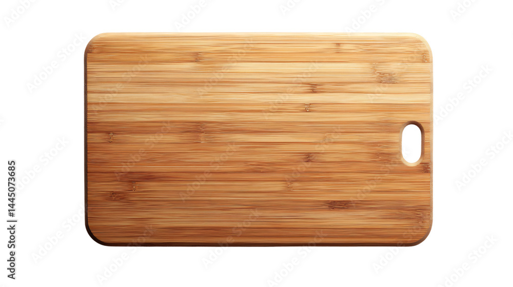 Sleek Bamboo Cutting Board Isolated on Transparent Background for Kitchen Preparation Sleek Bamboo Cutting Board Isolated on Transparent Background for Kitchen Preparation
