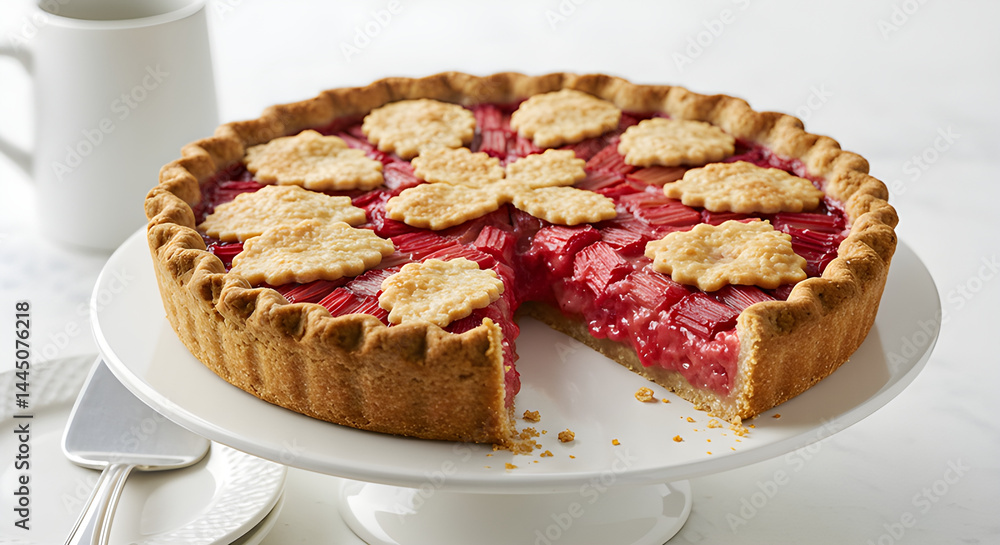 Close-Up of Rhubarb Pie Close-Up of Rhubarb Pie