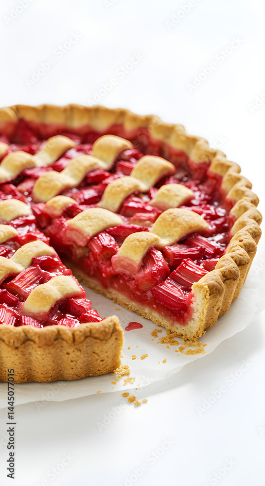 Close-Up of Rhubarb Pie Close-Up of Rhubarb Pie