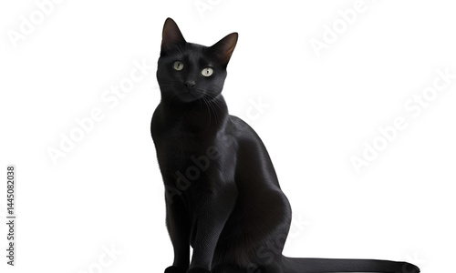 black and white cat