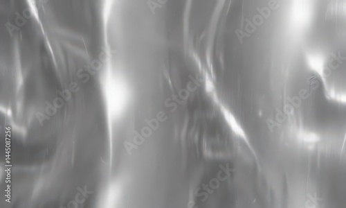 Abstract silver foil backdrop, shimmering metallic surface, aluminum, sparkle