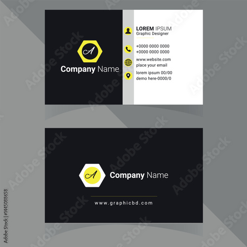 Modern Business Card Design – Professional Branding for Your Business Identity .