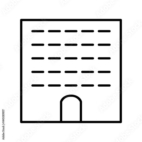 apartment line icon
