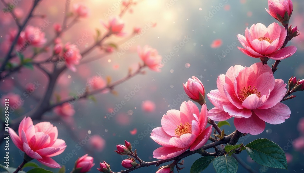 Delicate, intertwined blossoms, endless floral motif , seamless, floral, floral design Delicate, intertwined blossoms, endless floral motif , seamless, floral, floral design