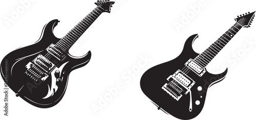 Jackson Soloist Electric Guitar Vector Illustration