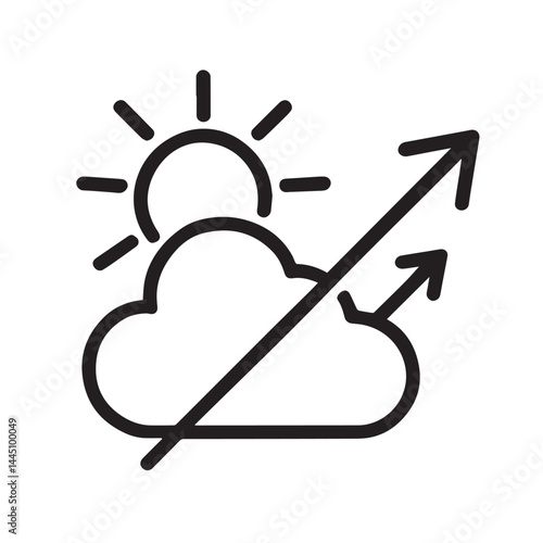 Clear Skies Ahead: A symbolic illustration capturing the essence of optimism and growth, showcasing a sun emerging from behind a cloud.
