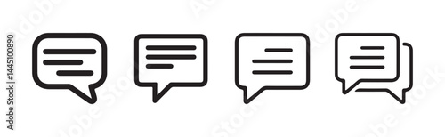 Text Message Icon. Social media message. Vector illustration isolated on white background. eps 10
